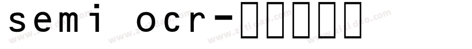 semi ocr字体转换